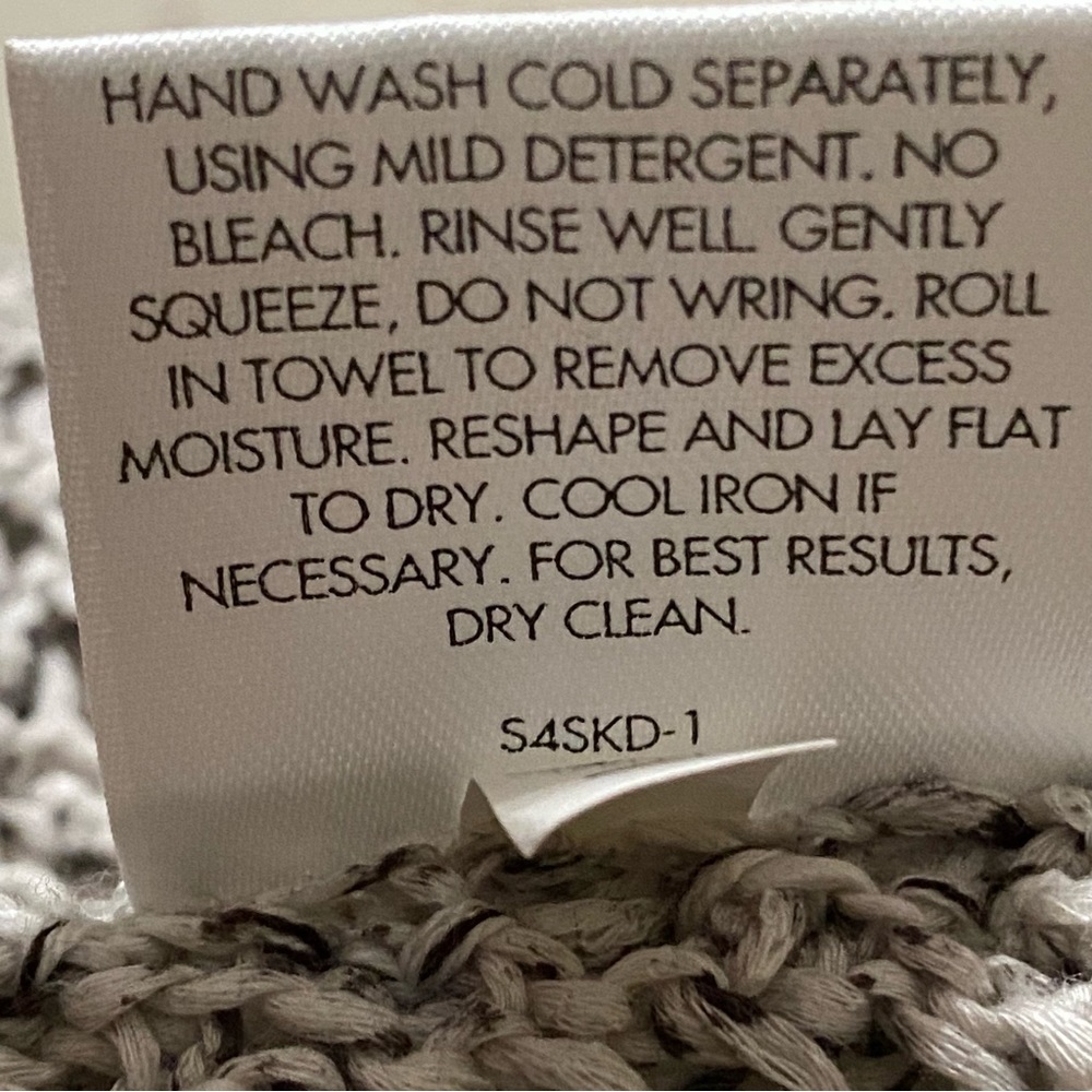 Eileen Fisher Open Oatmeal Weave Sweater M - Picture 3 of 4